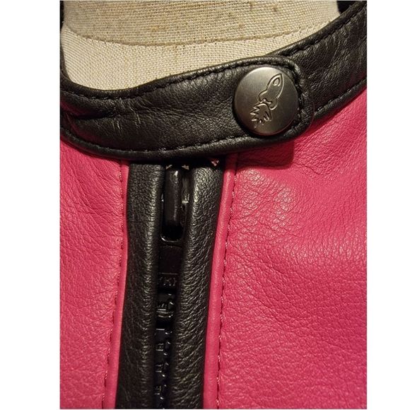 JOE ROCKET "ROCKET GIRL" Trixie Princess Cut Pink & Camo Motorcycle Jacket - Picture 4 of 16